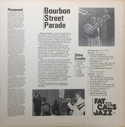 Wallace Davenport : Bourbon Street Parade (LP)