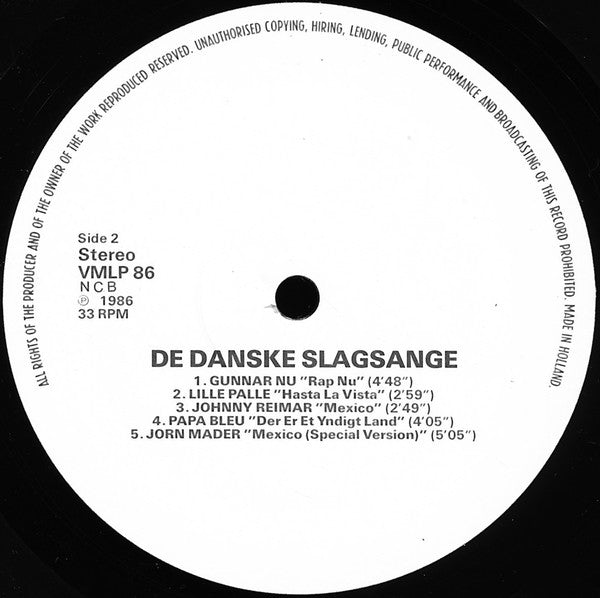 Various : VM Mexico '86 - De Danske Slagsange (LP, Comp)