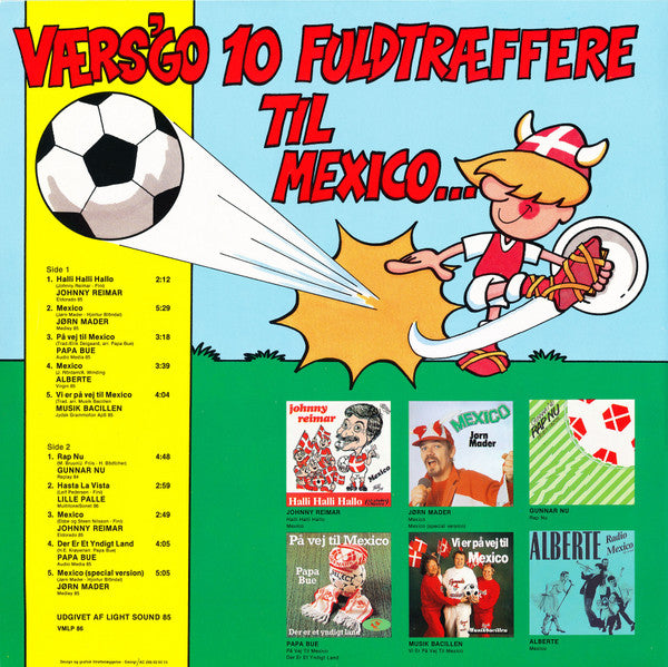 Various : VM Mexico '86 - De Danske Slagsange (LP, Comp)