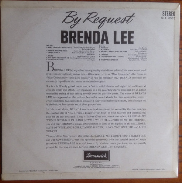 Brenda Lee : By Request (LP, Album)