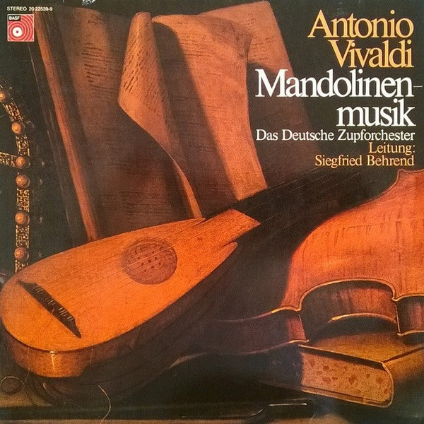 Antonio Vivaldi - Das Deutsche Zupforchester , Leitung: Siegfried Behrend : Mandolinen-musik (LP)