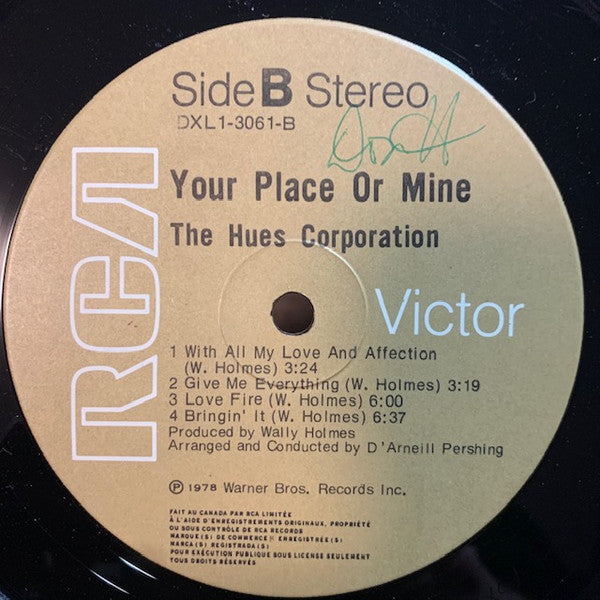 The Hues Corporation : Your Place Or Mine (LP, Album)