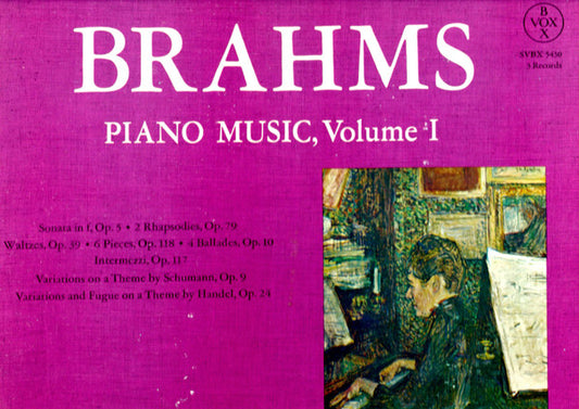 Johannes Brahms, Walter Klien : Piano Music (Complete) Volume I (Box, Comp + 3xLP)