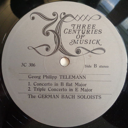 Georg Philipp Telemann - Deutsche Bachsolisten : Sinfonia In F Major / Overture In C Major / Concerto In B Flat Major / Triple Concerto In E Major (LP)