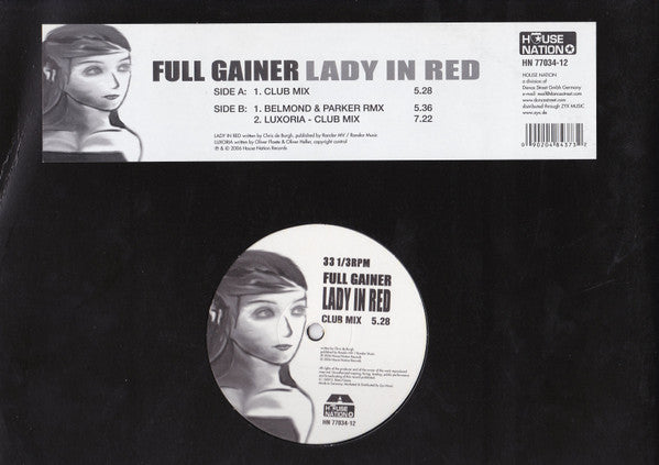 Full Gainer : Lady In Red  (12", Maxi)