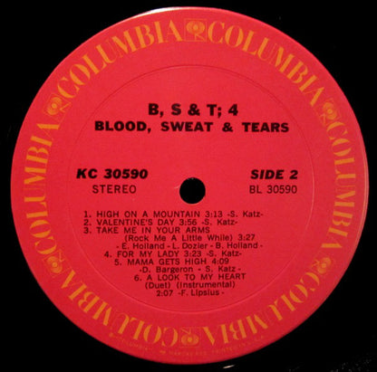 Blood, Sweat And Tears : B, S & T 4 (LP, Album, Tri)