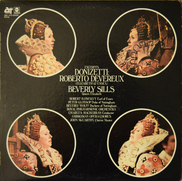 Beverly Sills, Gaetano Donizetti : Excerpts Donizetti: Roberto Devereux (Elizabeth & Essex) (LP, RE)