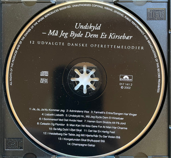 Various : Undskyld - Må Jeg Byde Dem Et Kirsebær (CD, Comp)