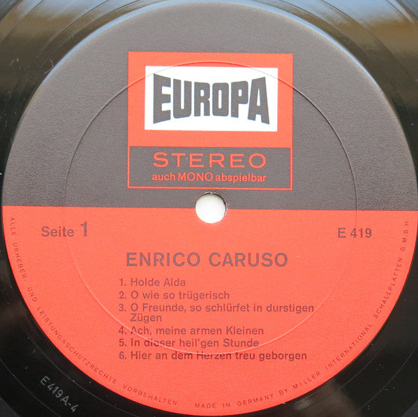 Enrico Caruso : Enrico Caruso (LP, Comp)