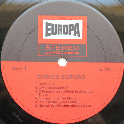 Enrico Caruso : Enrico Caruso (LP, Comp)