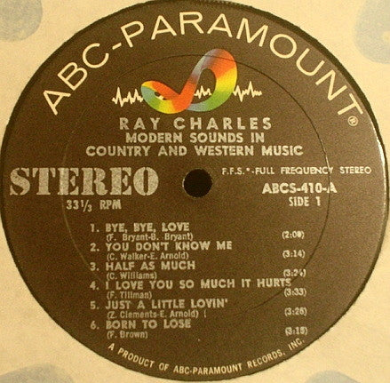 Ray Charles : Modern Sounds In Country And Western Music (LP, Album)