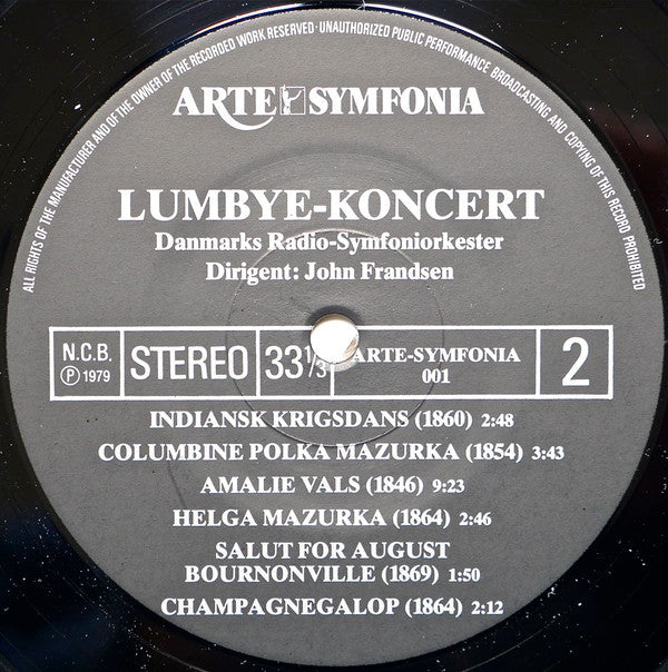 Danmarks Radios Symfoniorkester , Dirigent John Frandsen : Lumbye-koncert (LP, Album)