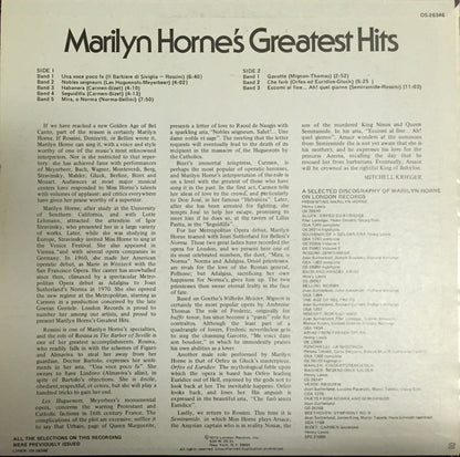 Marilyn Horne : Marilyn Horne's Greatest Hits (LP, Comp)