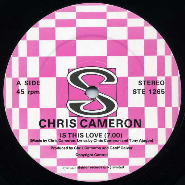 Chris Cameron : Is This Love (Special Mix) (12")