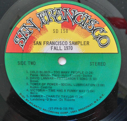 Various : San Francisco Sampler - Fall 1970 (LP, Smplr, Pre)