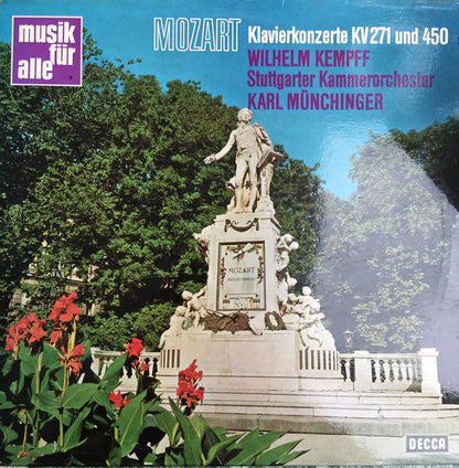 Wolfgang Amadeus Mozart - Wilhelm Kempff, Karl Münchinger, Stuttgarter Kammerorchester, L'Orchestre De La Suisse Romande : Klavierkonzerte KV 271 und 450 (LP, Album, RE)