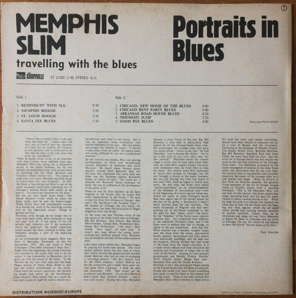 Memphis Slim : Portraits In Blues / Travelling With The Blues (LP, RE)