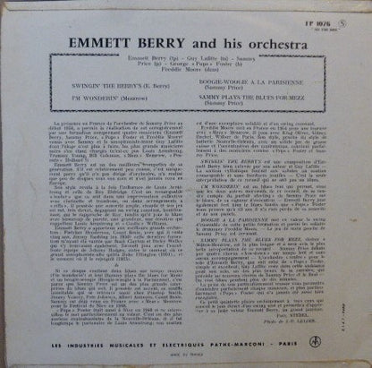 Emmett Berry And His Orchestra : Emmett Berry And His Orchestra  (10")