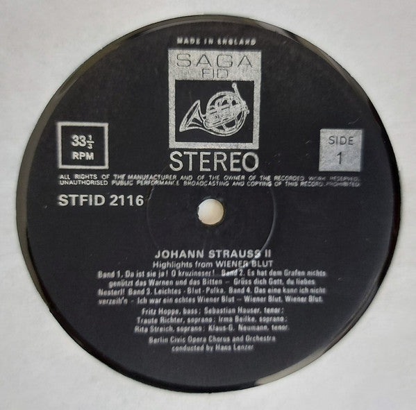 Johann Strauss Jr. : WienerBlut  (LP, Album, Mono)