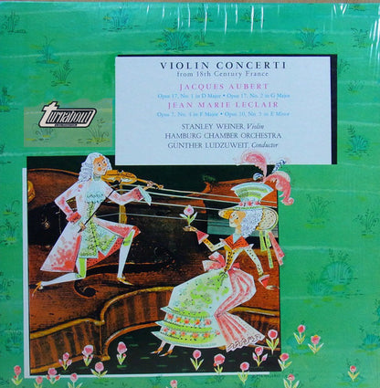 Jacques Aubert (2) / Jean-Marie Leclair, Stanley Weiner, Hamburger Kammerorchester, Günther Ludzuweit : Violin Concerti From 18th Century France (LP)