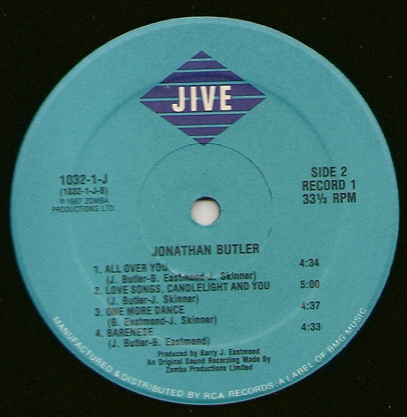 Jonathan Butler : Jonathan Butler (2xLP, Album)