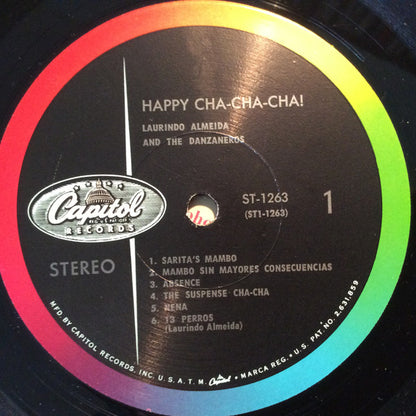 Laurindo Almeida And The Danzaneros : Happy Cha-Cha-Cha! (LP, Album)