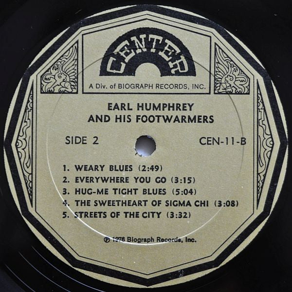 Earl Humphrey And His Footwarmers : Earl Humphrey And His Footwarmers (LP, Comp)