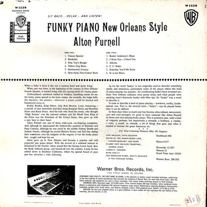 Alton Purnell : Funky Piano New Orleans Style (LP, Album)