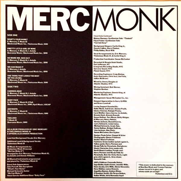 Merc and Monk : Merc and Monk (LP, Album)