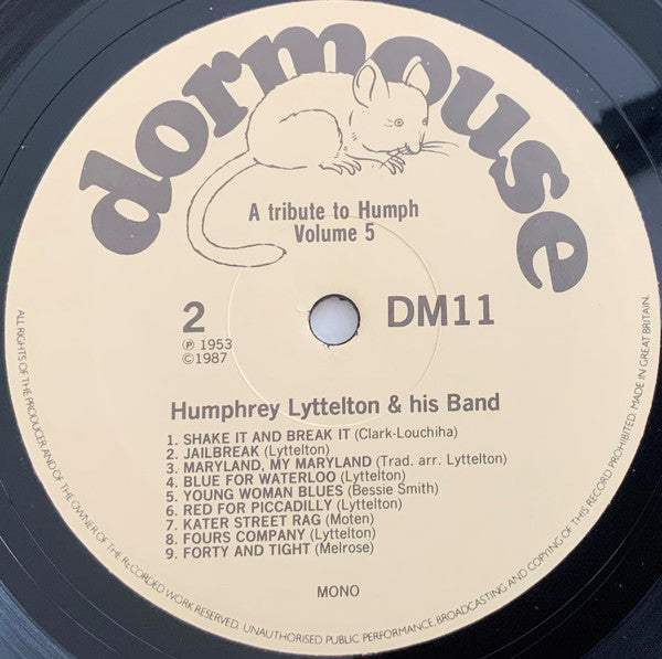 Humphrey Lyttelton And His Band : A Tribute To Humph - Volume 5 (LP, Album, Comp)