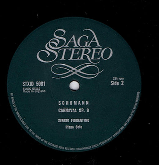 Robert Schumann / Sergio Fiorentino, The Hamburg Pro Musica Conducted By Erich Riede : Piano Concerto In A Minor Opus 54 / Carnival Opus 9 (LP, Album)