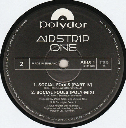 Airstrip-One : Social Fools (Extended Version) (12")