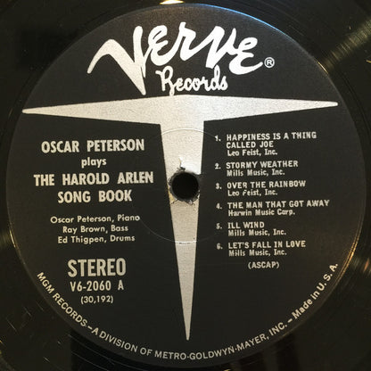 Oscar Peterson : Plays The Harold Arlen Song Book (LP, Album)