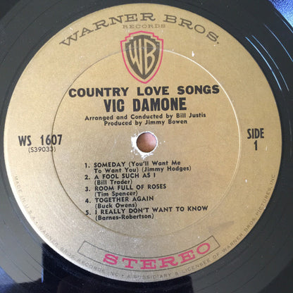 Vic Damone : Country Love Songs (LP, Album)