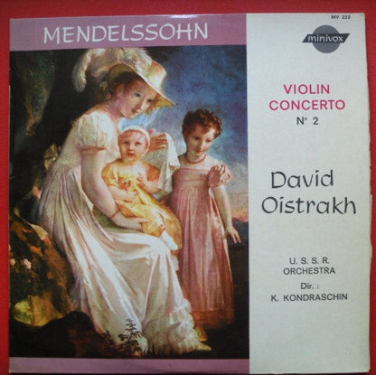 David Oistrach / Felix Mendelssohn-Bartholdy : Violin Concerto No. 2 (10", Album)