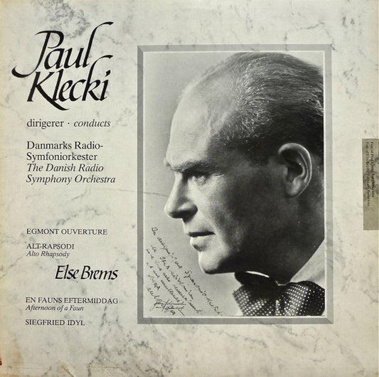 Paul Kletzki Dirigerer Danmarks Radios Symfoniorkester, Else Brems : Paul Klecki Dirigerer Danmarks Radio-Symfoniorkester (LP, Mono, Liv)