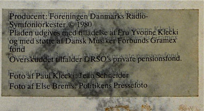 Paul Kletzki Dirigerer Danmarks Radios Symfoniorkester, Else Brems : Paul Klecki Dirigerer Danmarks Radio-Symfoniorkester (LP, Mono, Liv)