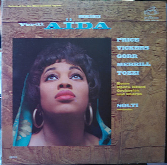 Giuseppe Verdi, Leontyne Price, Jon Vickers, Rita Gorr, Robert Merrill, Giorgio Tozzi, Orchestra Del Teatro Dell'Opera Di Roma And Coro Del Teatro Dell'Opera Di Roma, Georg Solti : Aïda Highlights (LP, Mono)