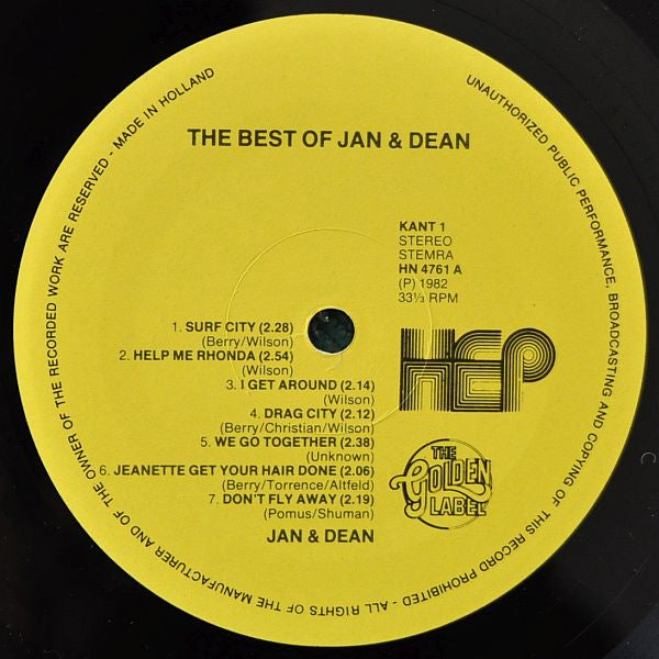 Jan & Dean : The Best Of (LP, Comp)