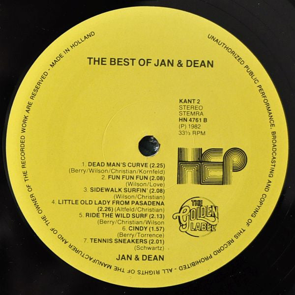 Jan & Dean : The Best Of (LP, Comp)