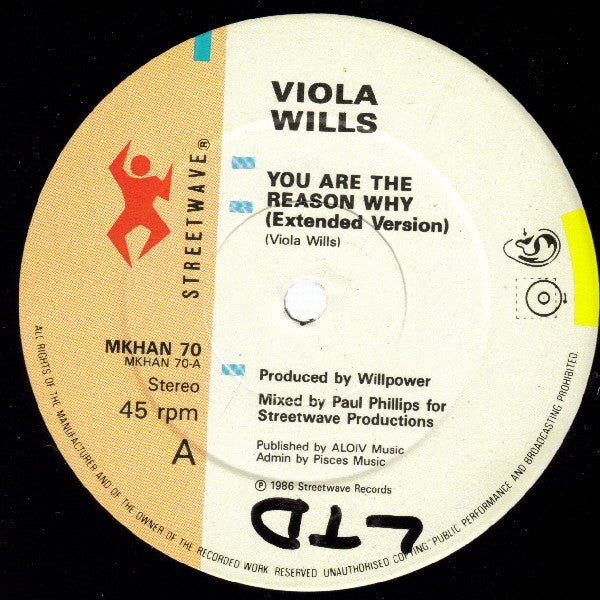 Viola Wills : You Are The Reason Why (12", Single)