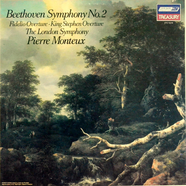 Ludwig van Beethoven, Pierre Monteux, The London Symphony Orchestra : Symphony No. 2 - Fidelio - King Stephen (LP, RE)