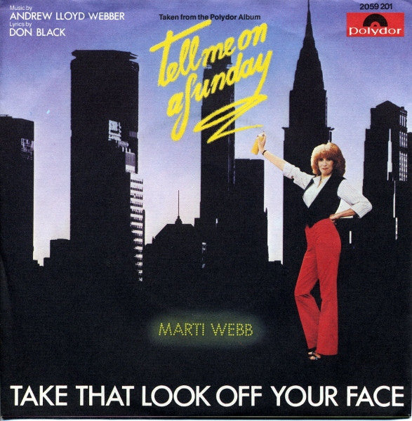 Marti Webb : Take That Look Off Your Face (7", Single)