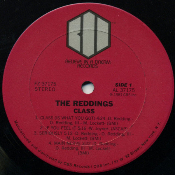 The Reddings : Class (LP, Album)