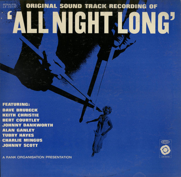 Various : Music From The Soundtrack All Night Long (LP, Album, Mono)