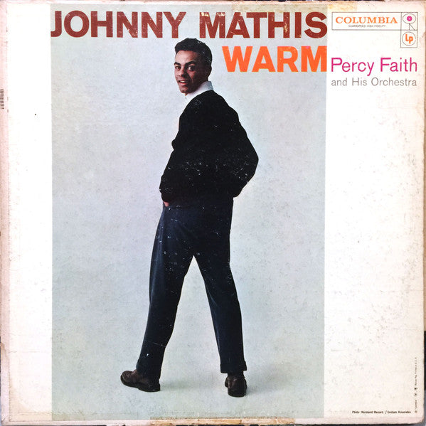 Johnny Mathis With Percy Faith & His Orchestra : Warm (LP, Album, Mono)