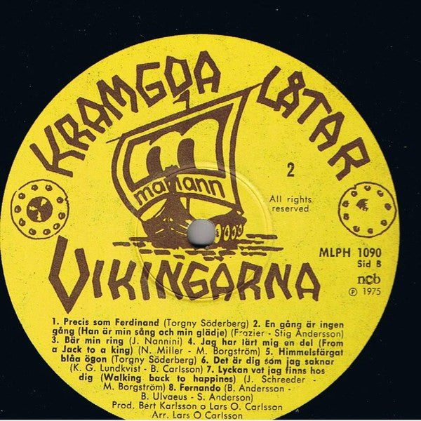 Vikingarna : Kramgoa Låtar 2 (LP, Album)