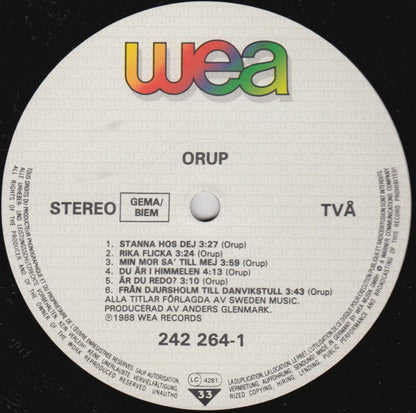 Orup : Orup (LP, Album)