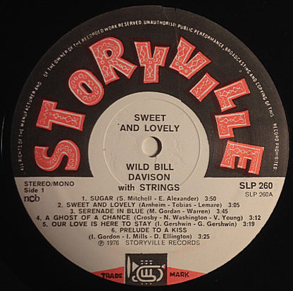 Wild Bill Davison : Sweet And Lovely (LP)