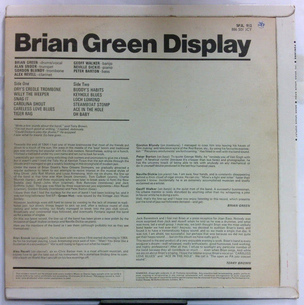 Brian Green (8) : Brian Green Display (LP)